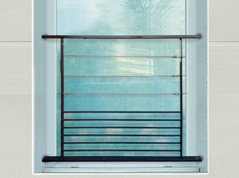Balconnets et garde corps de fenêtres  Pyla Garde-corps De Fenêtre Acier 1