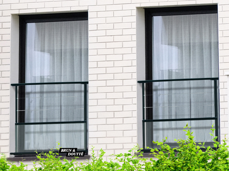 Balconnets et garde corps de fenêtres  Dakota Garde-corps De Fenêtre Acier 1