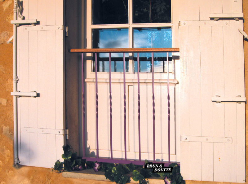 Balconnets et garde corps de fenêtres  Ranch Garde-corps De Fenêtre Acier 1