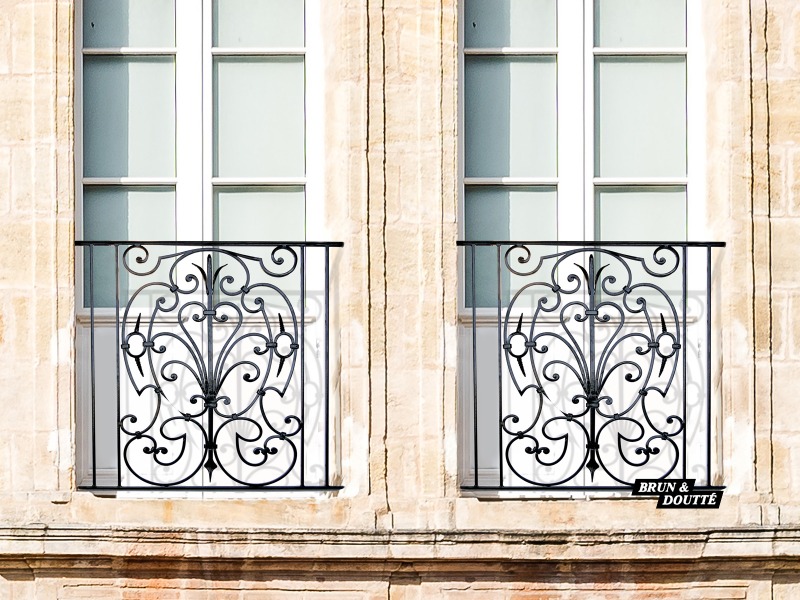 Balconnets et garde corps de fenêtres  Cheverny Garde-corps De Fenêtre Acier 1