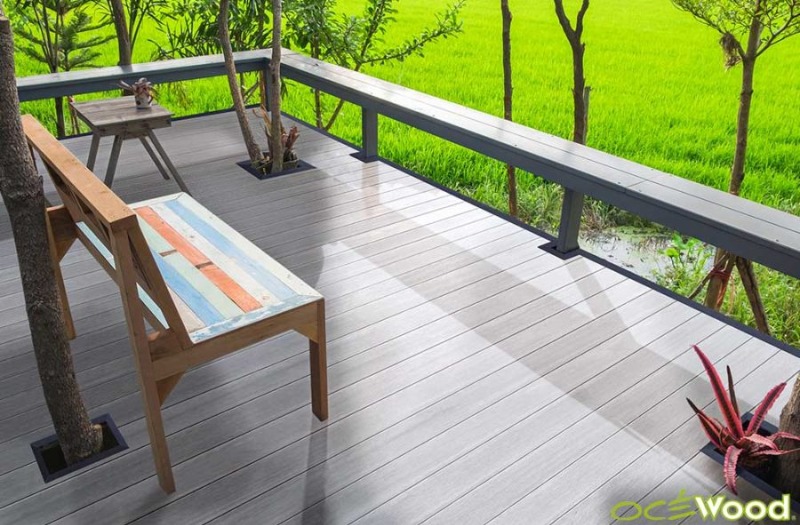 Gamme Optima EKO de chez OCEWOOD Terrasses en bois composite Stores Banne / Terrasses