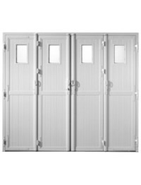 Portes de Garage Battantes et Accordéon Gamme Pvc De Chez Thiebaut 2